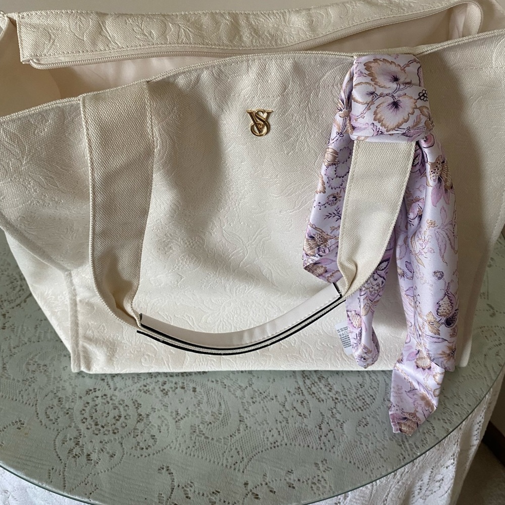 Victoria's Secret Silver Textured Fabric